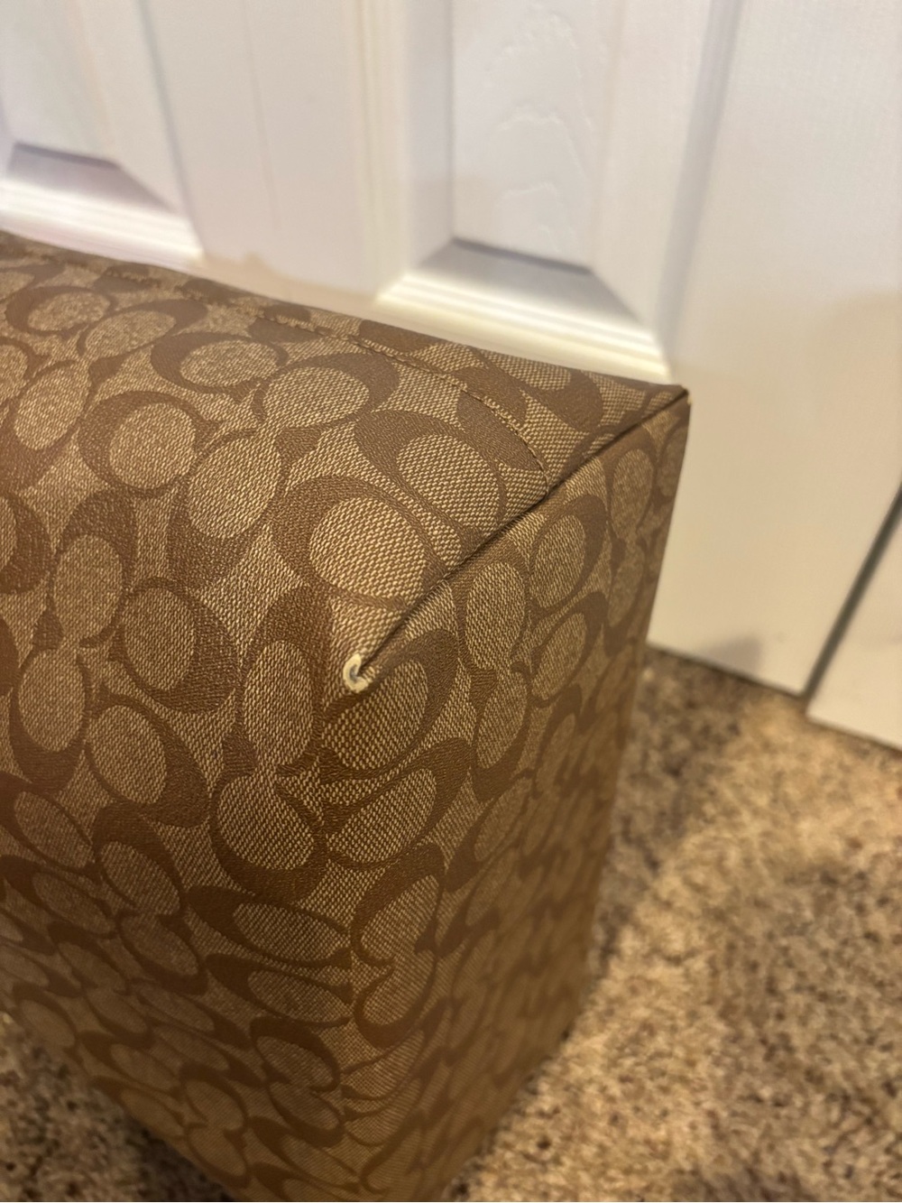 Coach Brown Signature Tote with Wallet - Picture 7 of 13